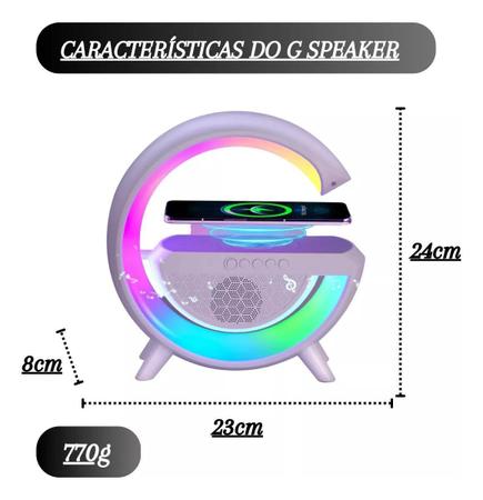 Imagem de Lâmpada de Mesa Bluetooth com Caixa de Som