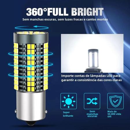 Imagem de Lâmpada de Sinalização LED 50W - P21W, 1156, BA15S, BAU15S, 1157, BAY15D, R5W, R10W, T20, 7440, W21W