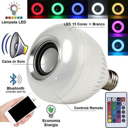 Lampada Luz Led Rgb Bluetooth Música Caixa Som Controle Sem Fio - Online -  Lâmpada Inteligente - Magazine Luiza