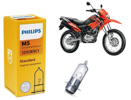 Imagem de Lâmpada Farol Original Philips M5 12v 35w35 Pop Biz C 100 Dream Nxr Bros 125 150 Até 2013 - Crypton 105 Ate 2004 Neo 115