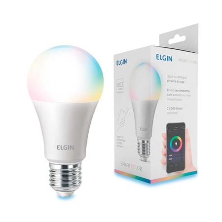 Imagem de Lâmpada Inteligente Bulbo Smart Color 803 Lúmens A60 10w Bivolt Elgin