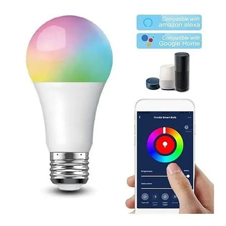 Lampada Inteligente Rgb Wifi Led Smart Google Alexa Colorida - R SMART -  Lâmpada Inteligente - Magazine Luiza