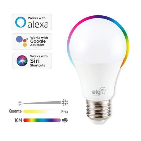 Imagem de Lâmpada LED 10W Inteligente RGB WI-FI/BLUETOOTH - ELG