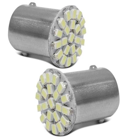 Imagem de Lâmpada Led 1156 1 Polo Branco 22 Leds Ré 12v Ba15s