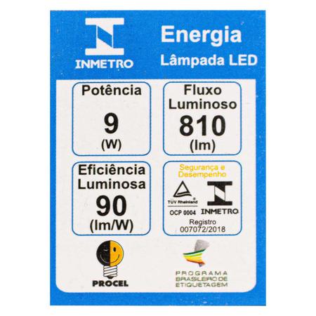 Imagem de Lâmpada Led 9w Bulbo Soquete E27 Bivolt Branco Quente St1905