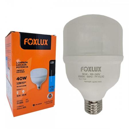 Imagem de Lampada Led Alta Potencia Foxlux 40W. 3600Lm Bivolt 6500K.