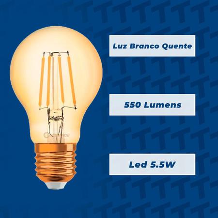 Imagem de Lâmpada LED Bulbo Filamento 5.5W Ledvance