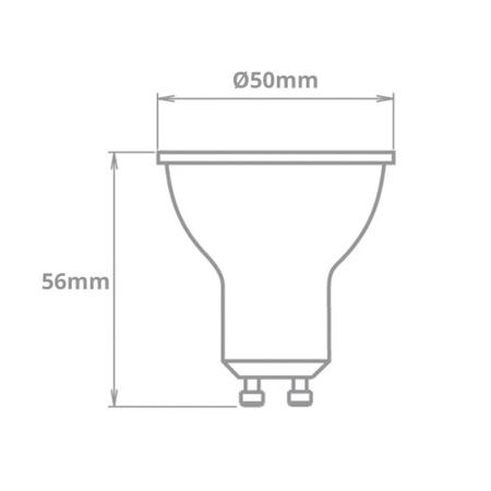 Imagem de Lâmpada LED Dicroica MR16 7W 525lm 6500k Frio GU10 Bivolt