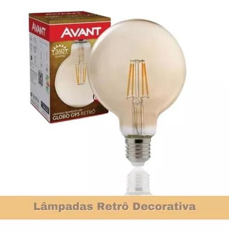 Imagem de Lâmpada Led Filamento Retro G95 4w Retrô 127v Vitage Avant