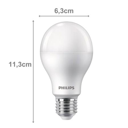 Imagem de Lâmpada Led Philips 16w Branco Quente 3000K E27 Equivale 100w Luz Amarela Bulbo Super Led Residencial Bivolt