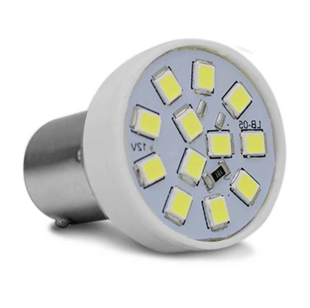 Imagem de Lâmpada LED Tuning 1 Polo Trava Reta 6500K 2,4W 12V Luz Branca Ré Original Autopoli