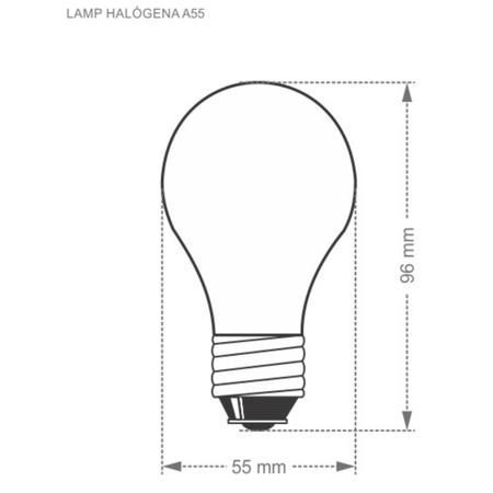 Imagem de Lâmpada Para Churrasqueira Exaustor Halógena A55 70W 127V