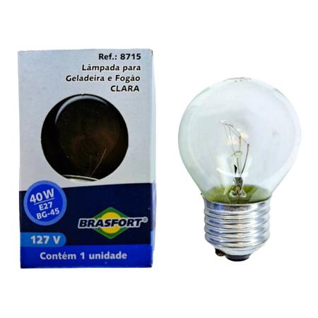 Imagem de Lampada Para Geladeira/Fogao/Lustre Brasfort 40Wx127V. Clara