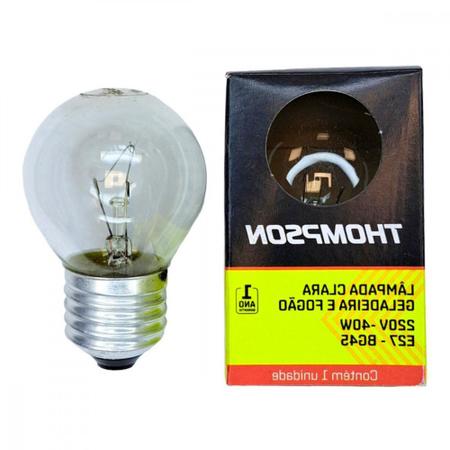 Imagem de Lampada Para Geladeira/Fogao/Lustre Thompson 40Wx220V. Clara ./ Kit Com 10 Peca