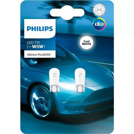 Lâmpada Philips Ultinon Pro3000 Led W5W T10 6000k 4 Pares - Lâmpada  Automotiva Led - Magazine Luiza