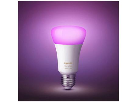 Imagem de Lâmpada Smart Philips Hue E27 White e Color 9W 