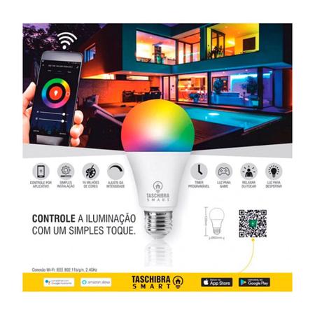 Imagem de Lâmpada Smart Wi-fi LED 10w - Taschibra