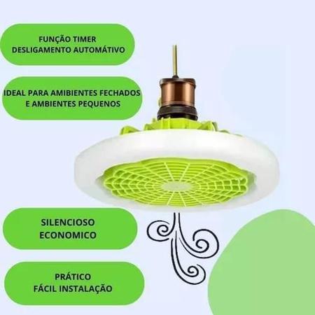 Imagem de Lâmpada Teto Ventilador: Conforto Acústico E Iluminação Led