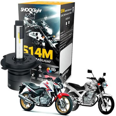 Lâmpada Ultra Led Farol Moto Honda Cbx 250 Twister 2007 2008 na