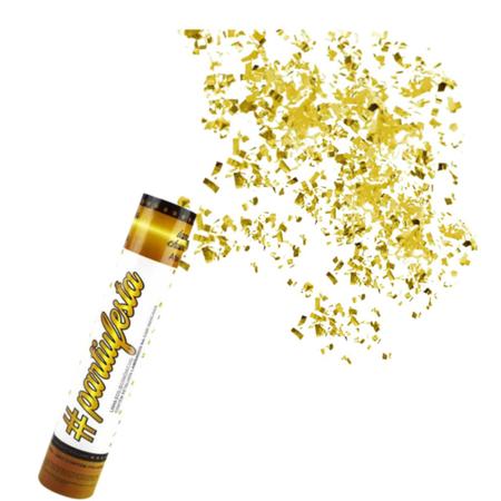 Imagem de Lança Confete Chuva de Prata Dourado ou Colorido 01 Unidade Festas Aniversário Casamento Confetes