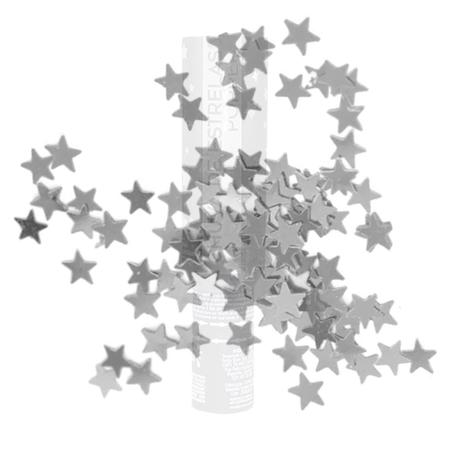 Imagem de Lança Confete Granada Chuva de Estrelas Prateadas 30cm