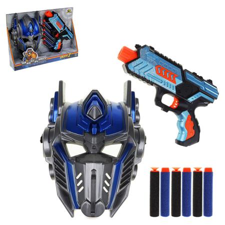 Brinquedo Lançador Arma Nerf De Dardos Com Máscara Robô Com Luz De Led -  TOYS - Lançadores de Dardos - Magazine Luiza