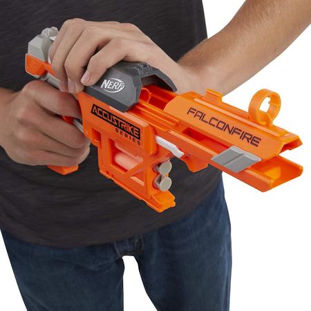 Lança Dardo Nerf N-Strike Elite Firestrike Hasbro - Laranja