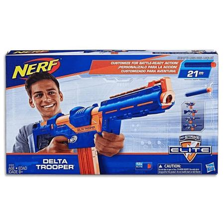 Lança Dardo Elite Rukkus Ics 8, Nerf, Azul/laranja