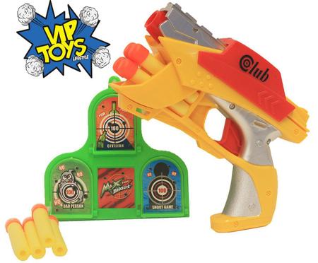 Imagem de Lança Dardos Alvo Divertido Infantil Menino Amarelo Verde Club Max Game Shoot +3 Anos VB173 Original Vip Toys