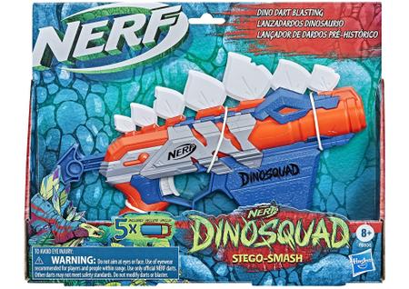 Lança Dardos Nerf Dinossauro Estegossauro Dino Squad 28cm Hasbro C/nf -  Lançadores de Dardos - Magazine Luiza