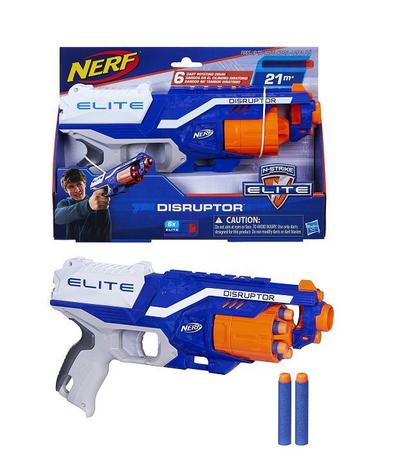 Brinquedo Lança Dardos Nerf Elite Disruptor - Tambor rotativo e desbloqueio  rápido - B9838 - Hasbro