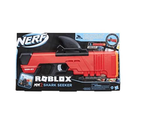 Lançador de Dardos Nerf Roblox MM2 Shark Seeker Lançador Hasbro F2489