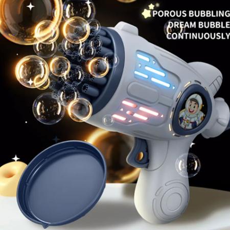 Astronaut Bubble Machine para crianças, Bubble Gun, lançador de