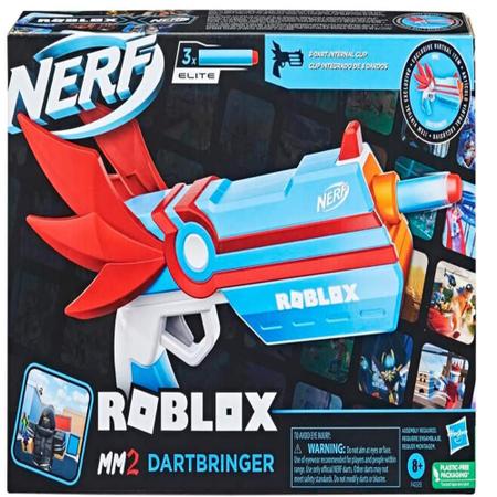 Lança Dardos - Nerf Roblox MM2 - Dartbringer - Clip para 3 Dardos