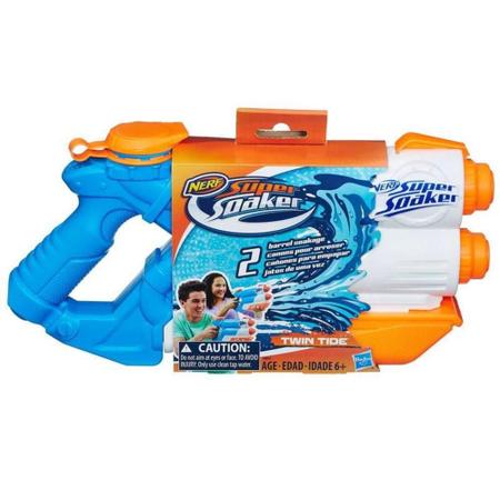 Lançador De Água Nerf Super Soaker Twin Tide Hasbro - E0024