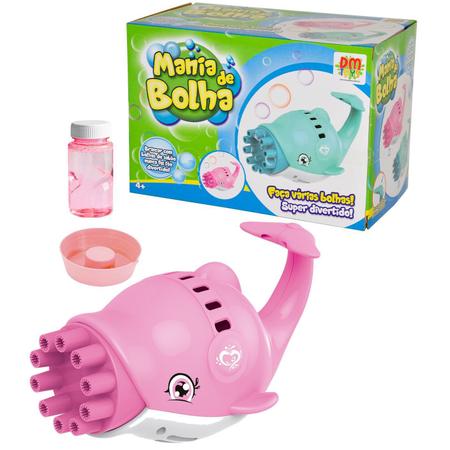 Lançador De Bolha Golfinho Mania De Bolha - Dm Toys Imagem de Lançador De Bolha Golfinho Mania De Bolha - Dm Toys