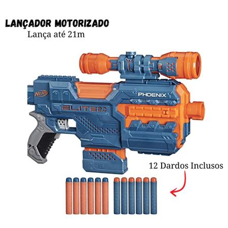 Arminha Brinquedo Nerf Elite 2.0 Commarder E9486 Hasbro - Lançadores de  Dardos - Magazine Luiza