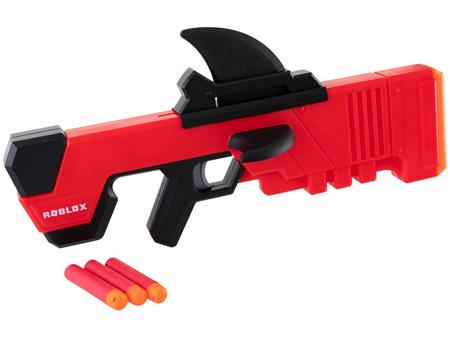 NERF Roblox MM2: Dart Blaster, Shark-Fin Priming, 3 Mega Dardos