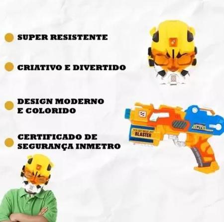 Lançador de Dardos Arma Tipo Nerf da Well Kids 45 cm x 14 cm