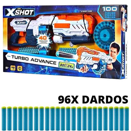 Lançador de Dardos - X-Shot - Turbo Advanced - 96 dardos - Candide