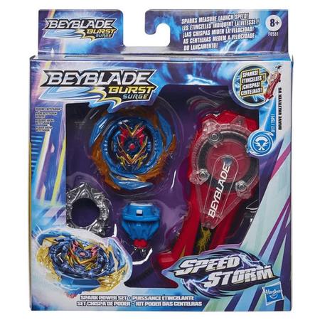 Beyblade Lançador e Pião De Batalha - Speedstorm Iniciante - Glide