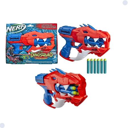 Nerf Pistola Lança 6 Dardos Arminha Brinquedo Raptor Slash