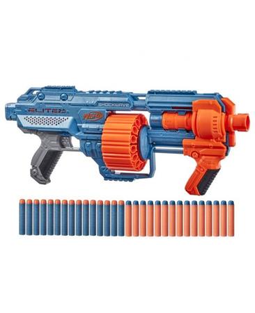 Lan ador nerf elite 2.0 shockwave com 30 dardos hasbro original