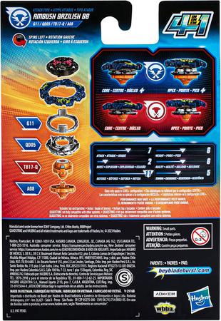 Beyblade Quad Drive Salvage Valtryek - Lançador - Hasbro - Pião de Batalha  e Acessórios - Magazine Luiza