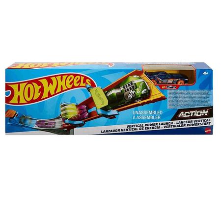 Lançador Pista Hot Wheels Action Vertical Mattel