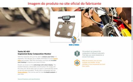 Imagem de LANÇAMENTO - Balança de Bioimpedancia Tanita BC 601G 2024 + 1 Ano Software Bioeasy Web