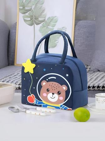 Imagem de Lancheira Bolsa Térmica Infantil Criança Menina Menino 3d