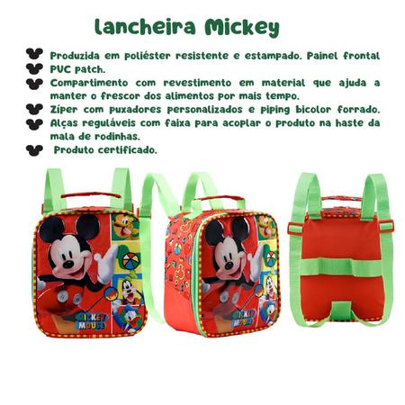 Imagem de Lancheira Escolar Infantil Mickey Mouse R - Xeryus