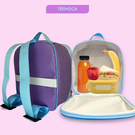 Lancheira Infantil Menina Térmica Feminina Escolar Bolsa - Pikuka Imagem de Lancheira Infantil Menina Térmica Feminina Escolar Bolsa