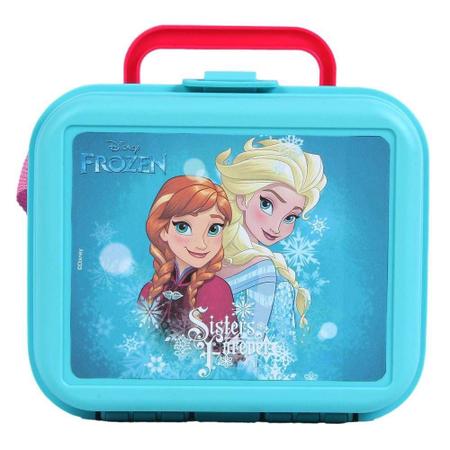 Lancheira Infantil Plastico Injetado Frozen Elsa e Ana Dmw - Lancheira  Infantil - Magazine Luiza